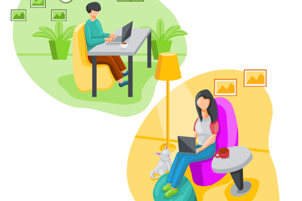 2 writers blogging for digital marketing